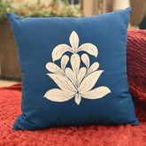 Royal Bloom Jute Cushion