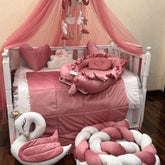 Rosy Swan Dreamland Crib Set