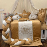 Golden Glow Baby Crib Set