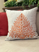Bloom Embroidered Jute Cushion