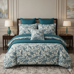 Teal Paisley