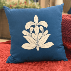 Royal Bloom Jute Cushion