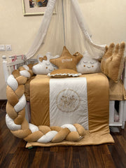 Golden Glow Baby Crib Set