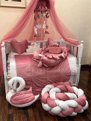 Rosy Swan Dreamland Crib Set