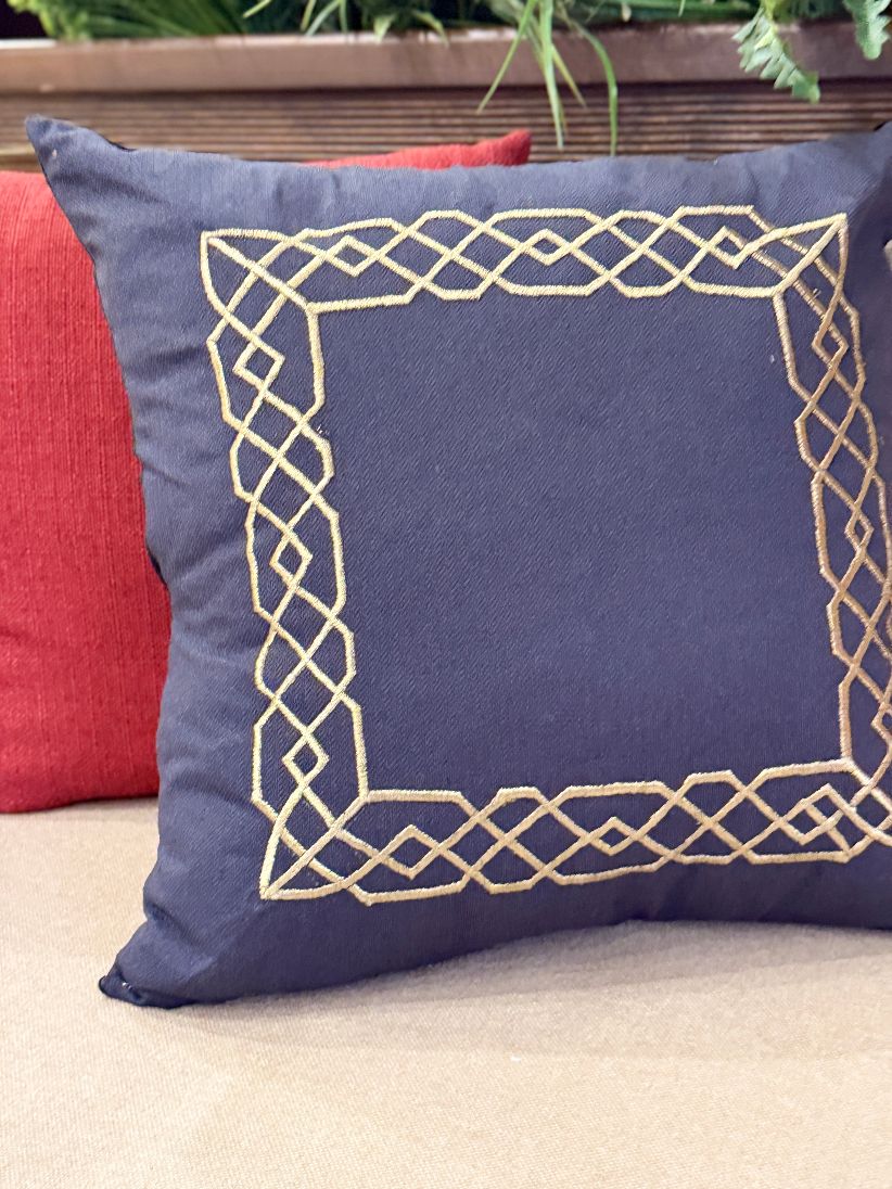Classic Border Elegance Cushion