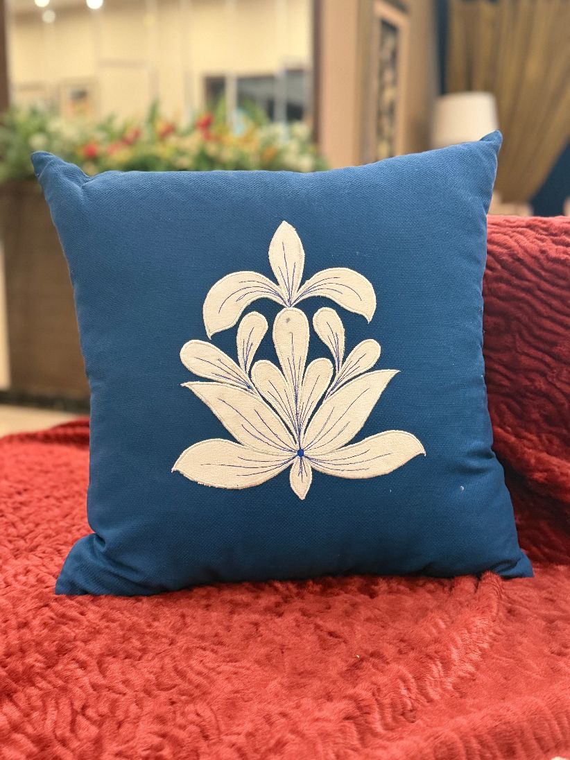 Royal Bloom Jute Cushion