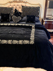 Midnight Royale Embroidered Bedding Set