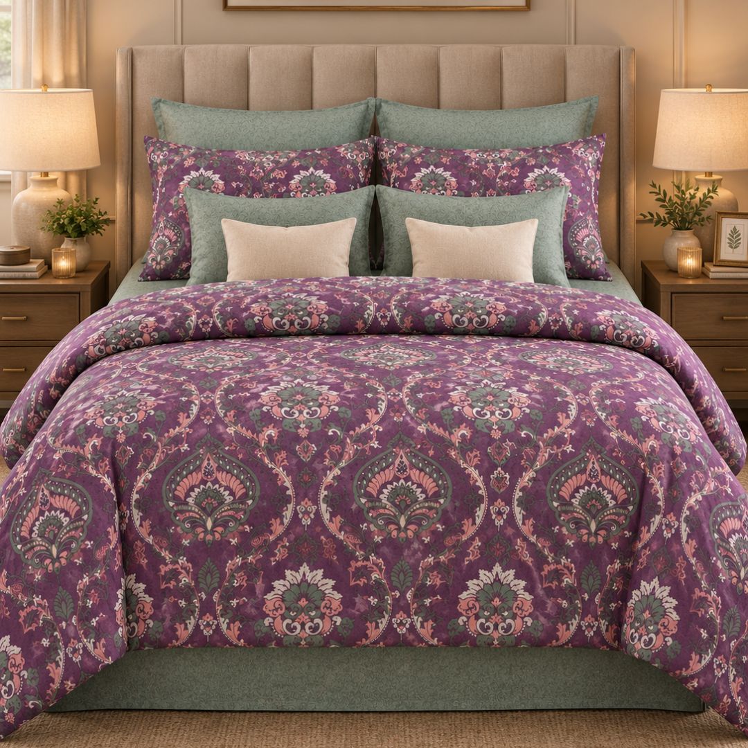 Plum Paisley